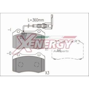 Köp Bromsbelägg av AP XENERGY X41251 till det låga priset 348,21 kr