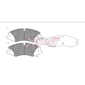Comprar Juego de pastillas de freno de AP XENERGY X41258 a bajo precio de 96,49 €