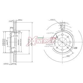 Bremsscheibe X602003 für LANCIA