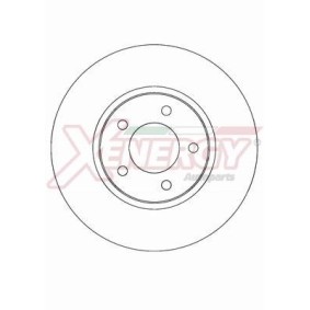 Bremsscheibe für DODGE von AP XENERGY
