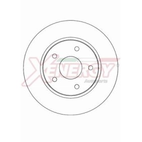Bremsscheibe für DODGE von AP XENERGY