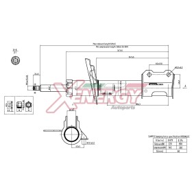 Stoßdämpfer X633334 für VECTRA B (36_) für 43,71 CHF
