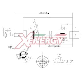 Stoßdämpfer X710339 für 207 SW (WK_) für 46,22 CHF