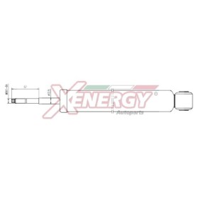Stoßdämpfer X713344 für CLIO II (BB0/1/2_, CB0/1/2_) für 43,71 CHF