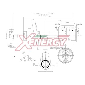 Stoßdämpfer X724339 für MEGANE Scenic (JA0/1_) für 36,23 CHF
