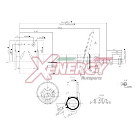 Stoßdämpfer X733338 für PARTNER Kasten (5) für 43,71 CHF