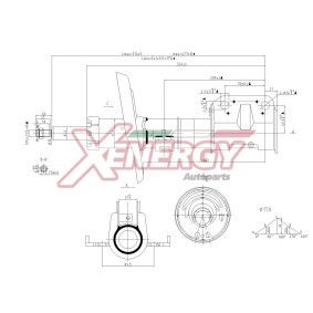 Stoßdämpfer X762339 für Scénic I (JA0/1_, FA0_) für 43,71 CHF