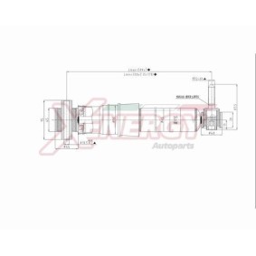 Stoßdämpfer X804344 für Scénic I (JA0/1_, FA0_) für 31,64 CHF