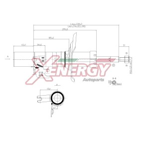 Stoßdämpfer X808332 für AYGO (PAB4_, KGB4_) für 30,12 CHF