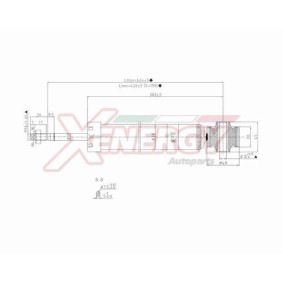 Stoßdämpfer X824343 für AUDI