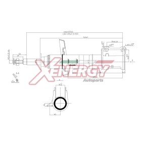 Stoßdämpfer X846334 für Astra F Cabrio (T92) für 47,93 CHF