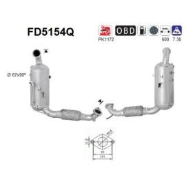Acquista Filtro antiparticolato (FAP) da AS FD5154Q a buon mercato per soli 710,77 €