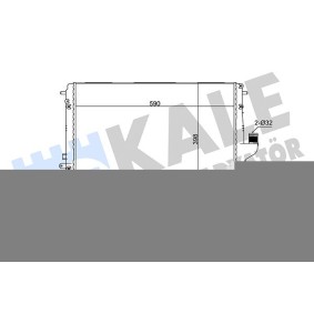 Kühler, Motorkühlung 346210 für DACIA