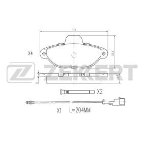 Bremsbeläge BS-2939 von ZEKKERT günstig für 38,74 € online kaufen