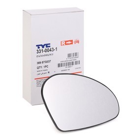 Comprar Cristal de espejo, retrovisor exterior de TYC 331-0043-1 a bajo precio de 11,20 €