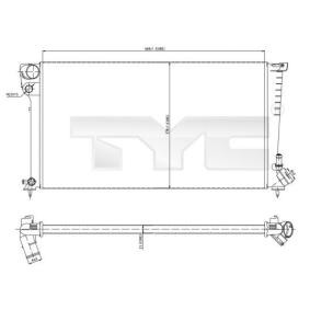 Achetez des Radiateur du moteur TYC 705-0001 à prix pour 110,28 €