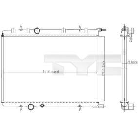 Achetez des Radiateur du moteur TYC 705-0066 à prix pour 106,29 €