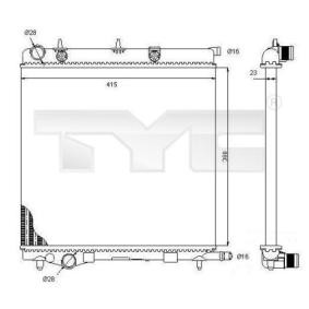 Achetez des Radiateur du moteur TYC 705-0068 à prix pour 65,45 €