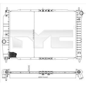 Achetez des Radiateur du moteur TYC 706-0022 à prix pour 64,11 €