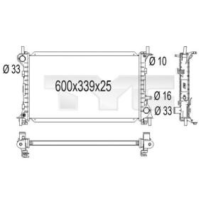 Achetez des Radiateur du moteur TYC 710-1001 à prix pour 86,23 €