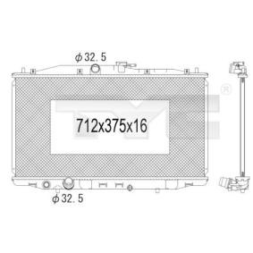 Achetez des Radiateur du moteur TYC 712-1004 à prix pour 116,10 €