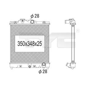Achetez des Radiateur du moteur TYC 712-1008 à prix pour 63,03 €