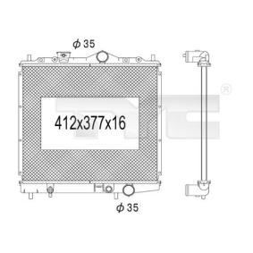 Kjøp Radiator, motorkjøling av TYC 723-1015 til den lave prisen 1387,17 NOK