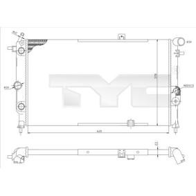 Achetez des Radiateur du moteur TYC 725-0001-R à prix pour 58,45 €