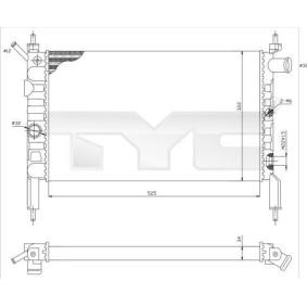 Achetez des Radiateur du moteur TYC 725-0018 à prix pour 45,80 €