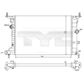 Achetez des Radiateur du moteur TYC 725-0026-R à prix pour 33,23 €