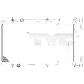 Achetez des Radiateur du moteur TYC 726-0009 à prix pour 143,92 €