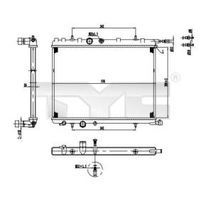 Achetez des Radiateur du moteur TYC 726-0016 à prix pour 41,44 €