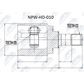 Gelenksatz, Antriebswelle NPW-HD-010