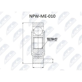 Gelenksatz, Antriebswelle NPW-ME-010