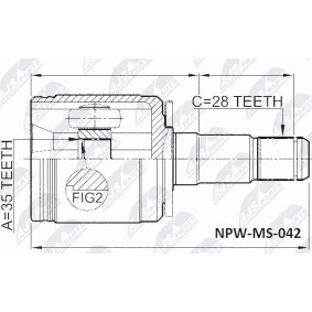 Gelenksatz, Antriebswelle NPW-MS-042