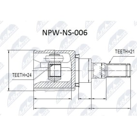 Gelenksatz, Antriebswelle NPW-NS-006