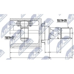 Gelenksatz, Antriebswelle NPW-NS-035