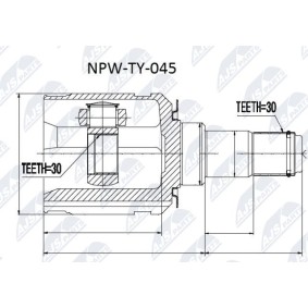 Compre Junta homocinética de NTY online para GX II (J150) a precios moderados
