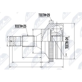 Gelenksatz, Antriebswelle NPZ-CT-010
