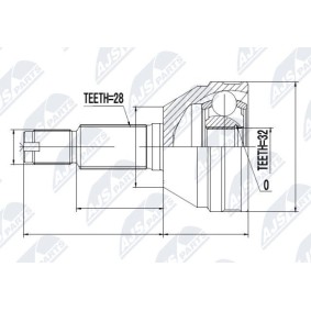 Gelenksatz, Antriebswelle NPZ-DW-024