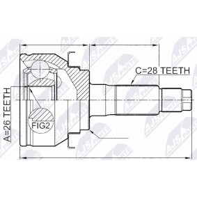 Gelenksatz, Antriebswelle NPZ-FR-047