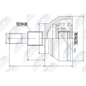 Gelenksatz, Antriebswelle NPZ-ME-012