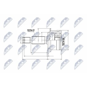 Achetez des Jeu de joints, arbre de transmission NTY NPZ-MS-060 à prix pour 51,16 €