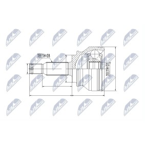 Achetez des Jeu de joints, arbre de transmission NTY NPZ-MS-061 à prix pour 38,86 €