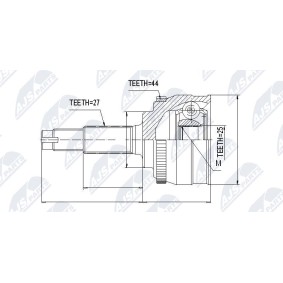 Gelenksatz, Antriebswelle NPZ-NS-001