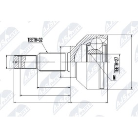 Gelenksatz, Antriebswelle NPZ-NS-055