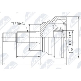 Achetez des Jeu de joints, arbre de transmission NTY NPZ-RE-005 à prix pour 26,31 €