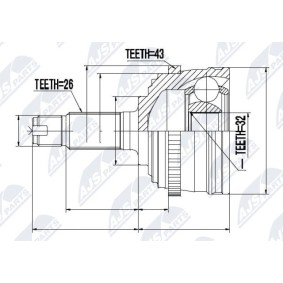 Acquista Kit giunti semiasse da NTY NPZ-RV-017 a buon mercato per soli 27,62 €