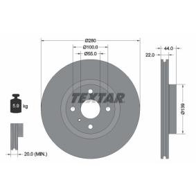 Acquista Disco freno da TEXTAR 92304205 a buon mercato per soli 139,81 €