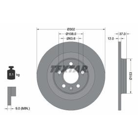 Comprar Disco de freno de TEXTAR 92304703 a bajo precio de 51,15 €